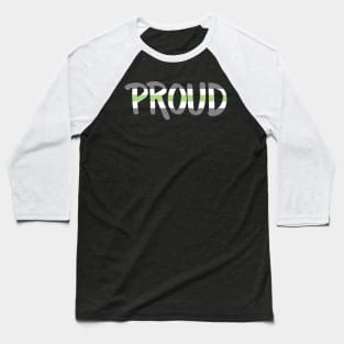 Proud - Agender Baseball T-Shirt